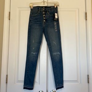 Gap NWT denim sz 2/26 high rise favorite jogging